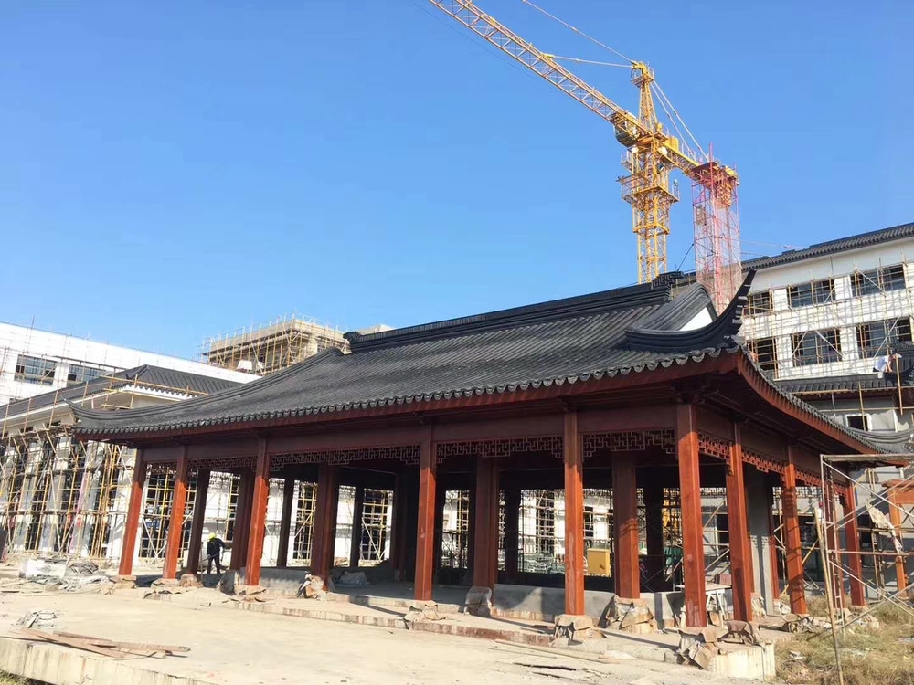 楼顶中式仿古建筑(1)